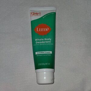 Lume Whole Body Deodorant Invisible Cream Minted Cucumber New Sealed
